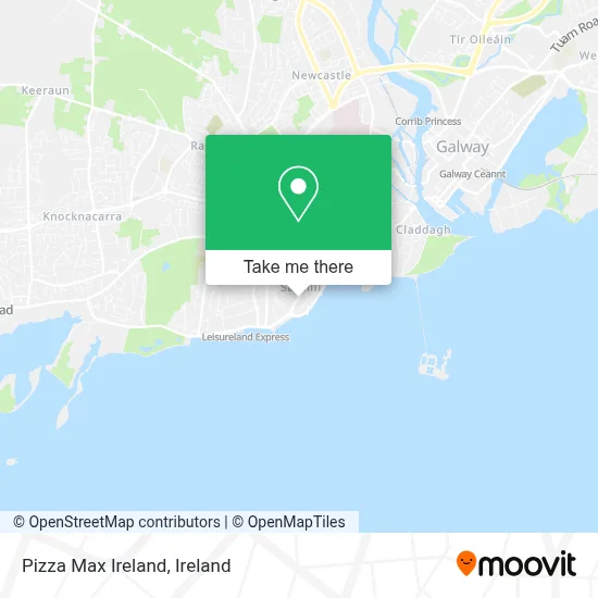 Pizza Max Ireland map