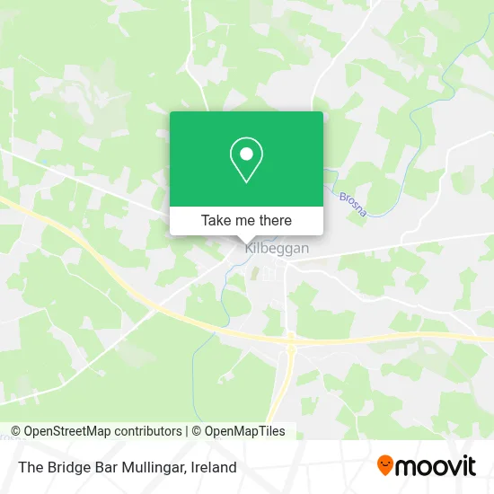 The Bridge Bar Mullingar map