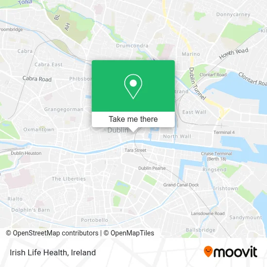 Irish Life Health map