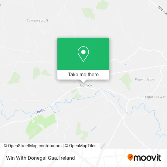 Win With Donegal Gaa map
