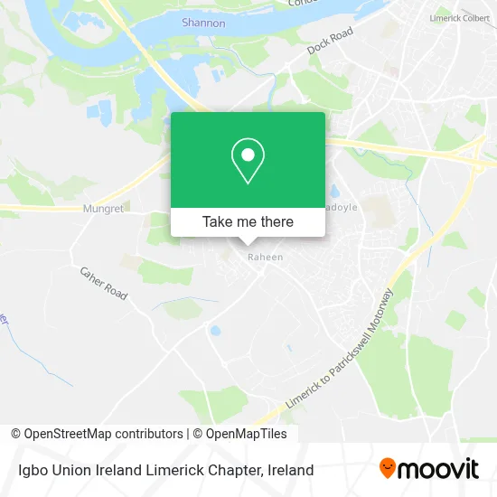 Igbo Union Ireland Limerick Chapter map