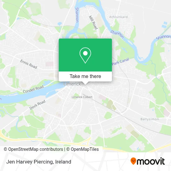 Jen Harvey Piercing map