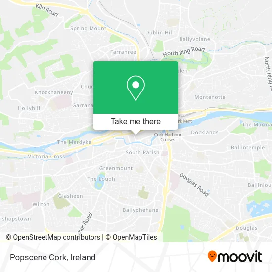 Popscene Cork map