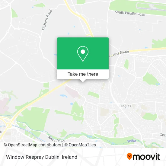 Window Respray Dublin map