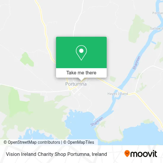 Vision Ireland Charity Shop Portumna map