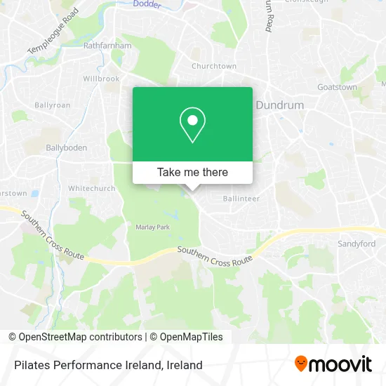 Pilates Performance Ireland map
