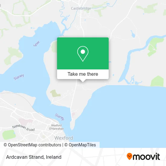 Ardcavan Strand map