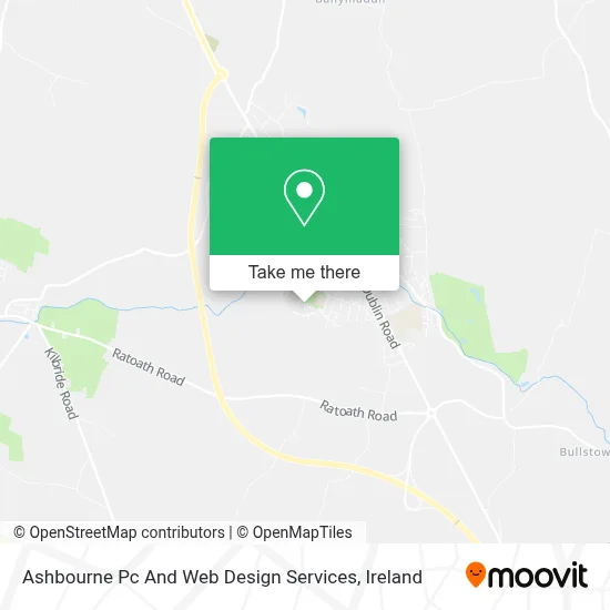 Ashbourne Pc And Web Design Services map