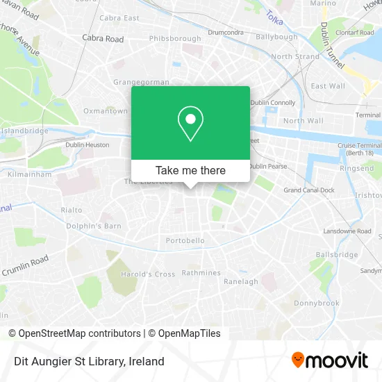 Dit Aungier St Library map