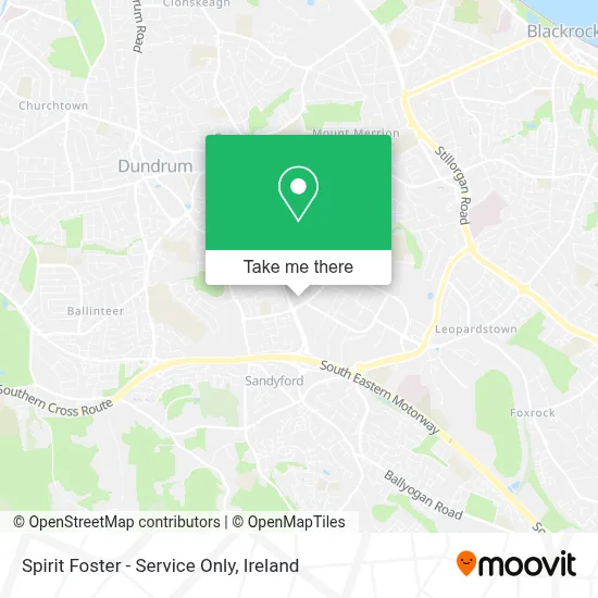 Spirit Foster - Service Only map