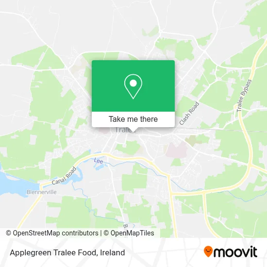 Applegreen Tralee Food map