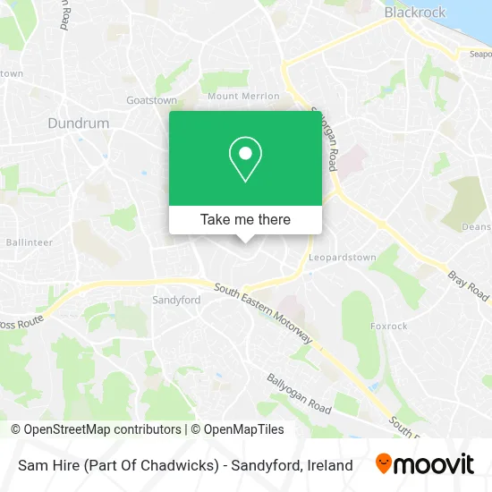 Sam Hire (Part Of Chadwicks) - Sandyford map
