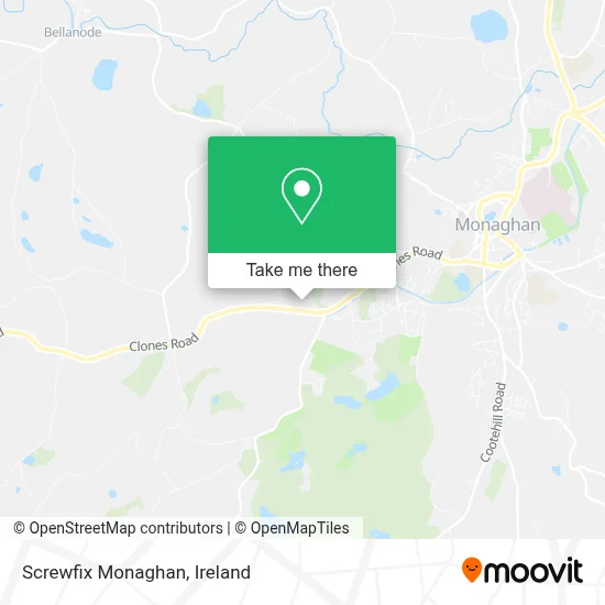 Screwfix Monaghan map