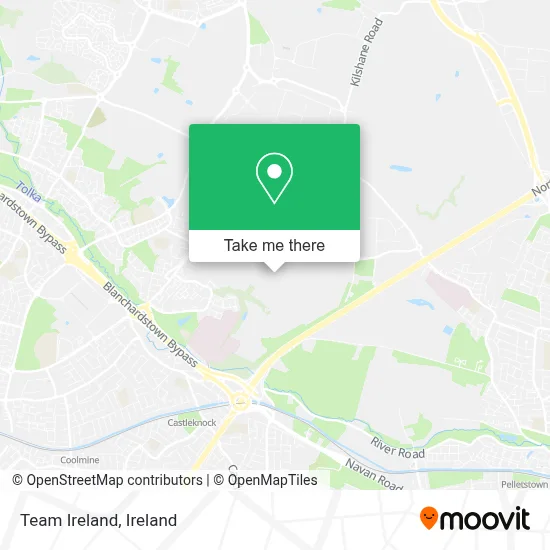 Team Ireland map