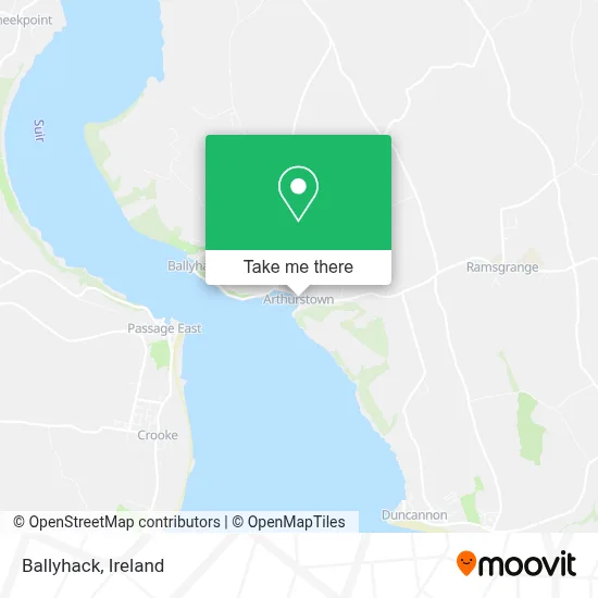 Ballyhack map