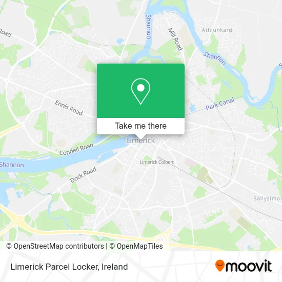 Limerick Parcel Locker map