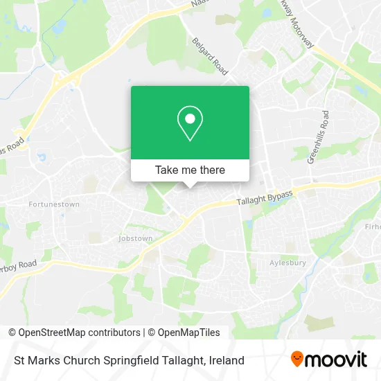 St Marks Church Springfield Tallaght map