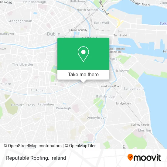 Reputable Roofing map