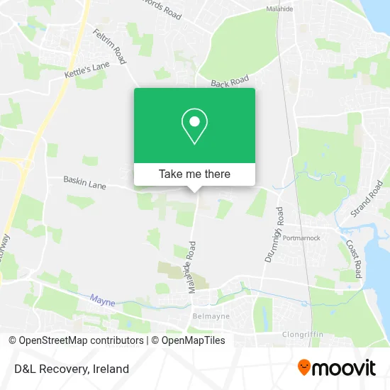 D&L Recovery map