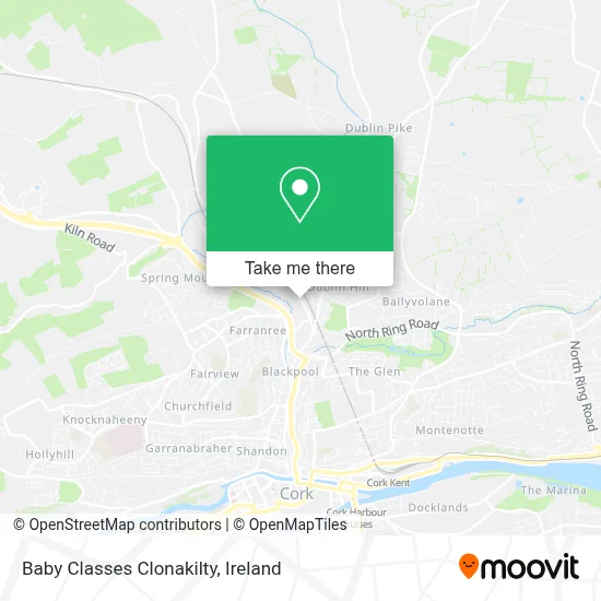 Baby Classes Clonakilty map