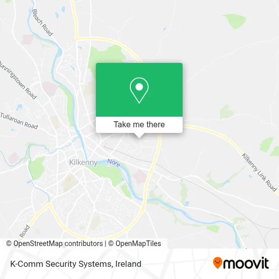 K-Comm Security Systems map