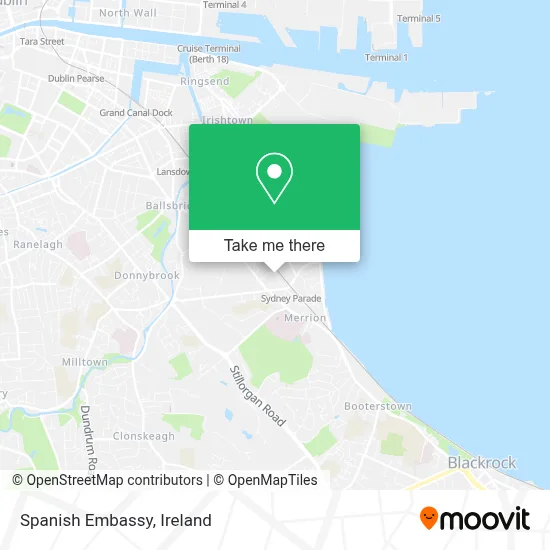Spanish Embassy map