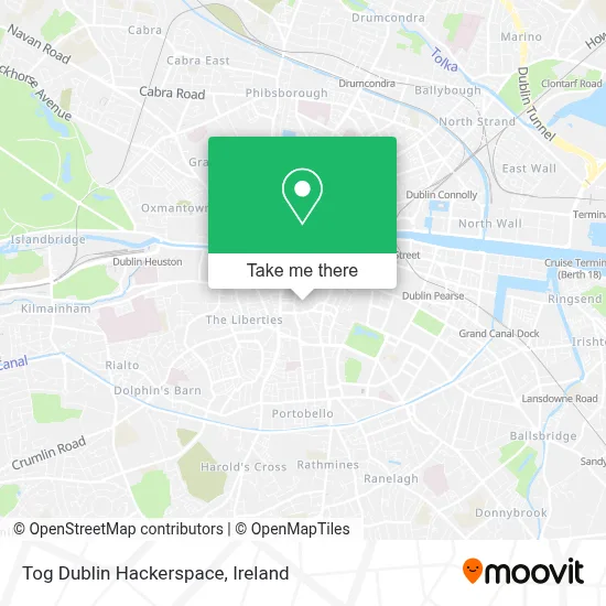 Tog Dublin Hackerspace map