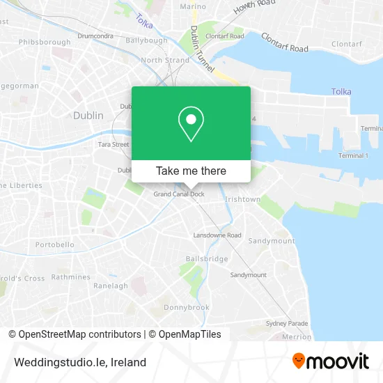 Weddingstudio.Ie map