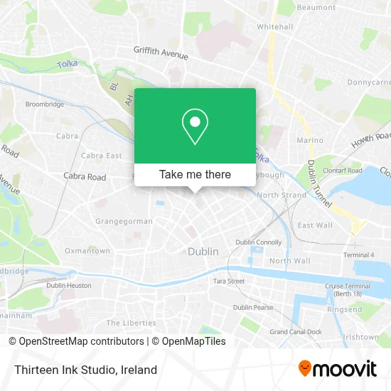 Thirteen Ink Studio map