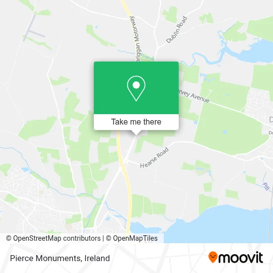 Pierce Monuments map