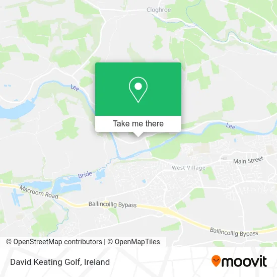 David Keating Golf map