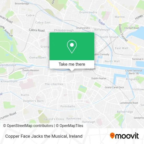 Copper Face Jacks the Musical map