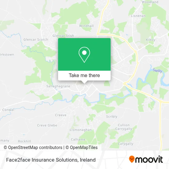 Face2face Insurance Solutions map