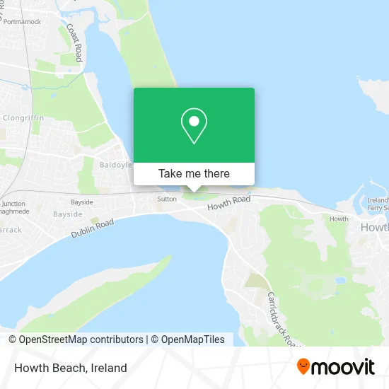 Howth Beach map