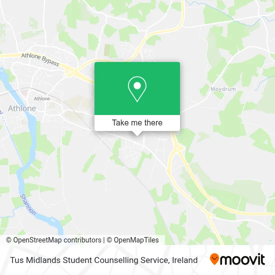 Tus Midlands Student Counselling Service map
