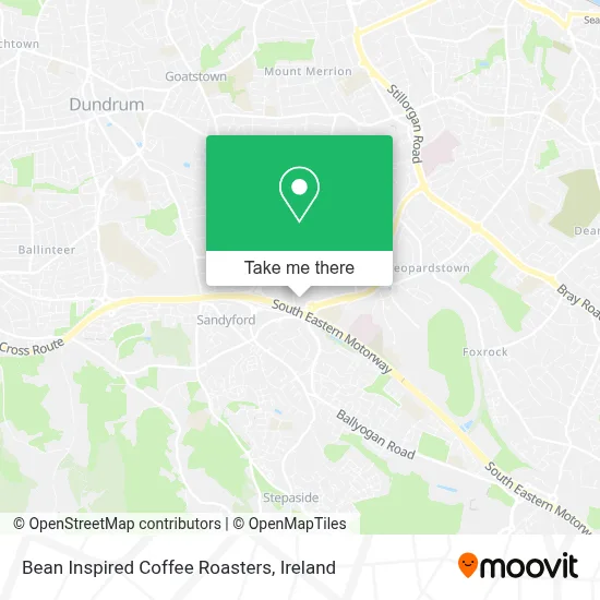Bean Inspired Coffee Roasters map