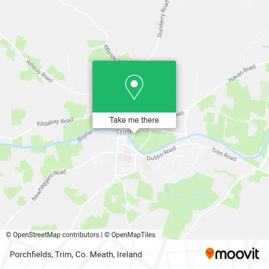 Porchfields, Trim, Co. Meath map