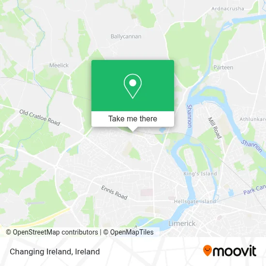 Changing Ireland map
