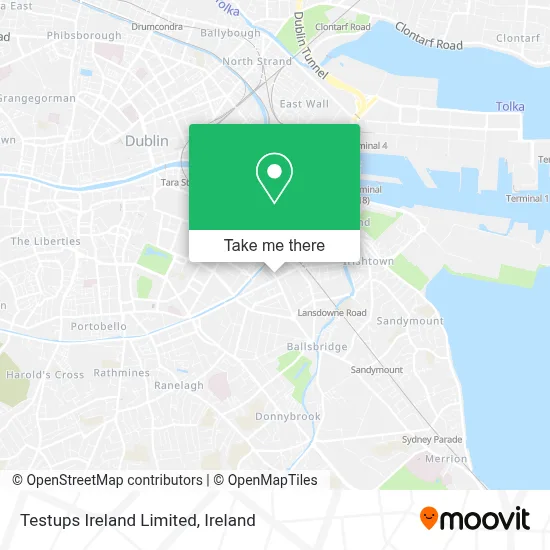 Testups Ireland Limited map