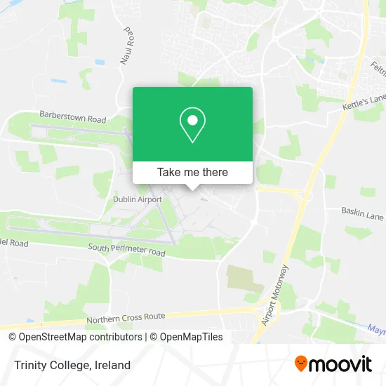 Trinity College map