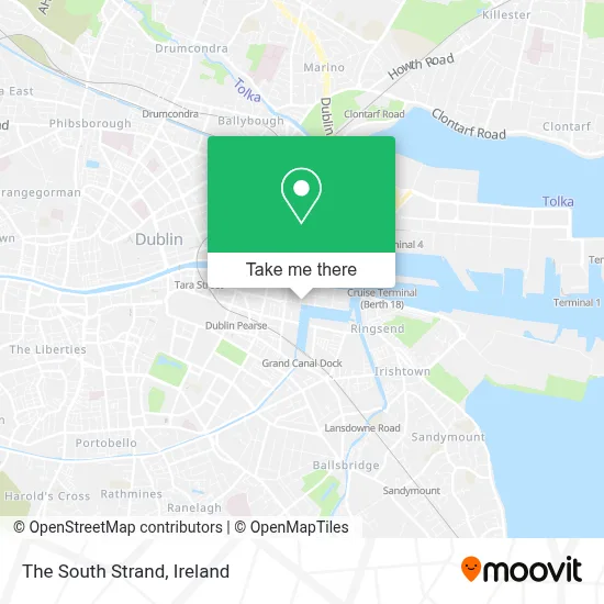 The South Strand map