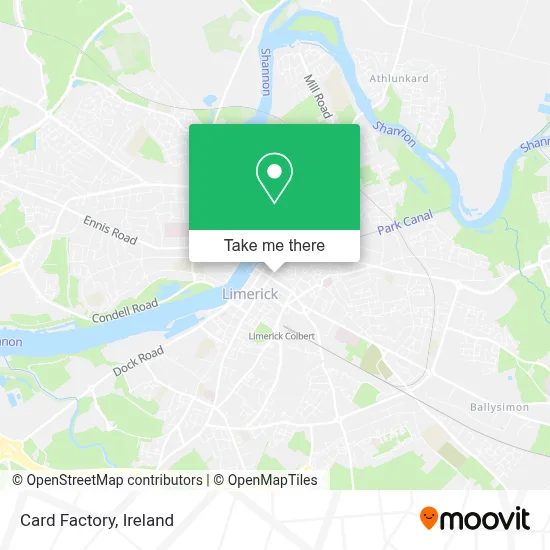 Card Factory map