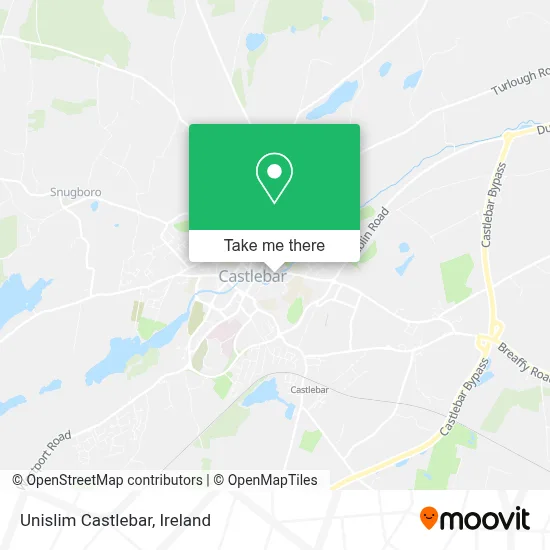 Unislim Castlebar map