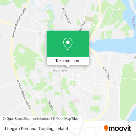 Lifegym Personal Training map
