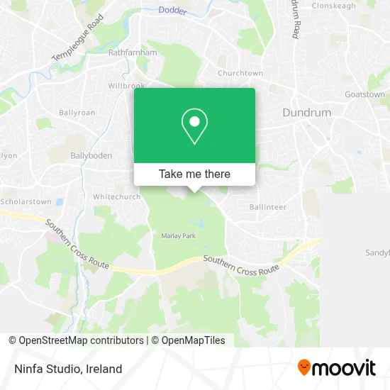 Ninfa Studio map