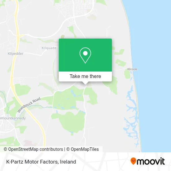 K-Partz Motor Factors map