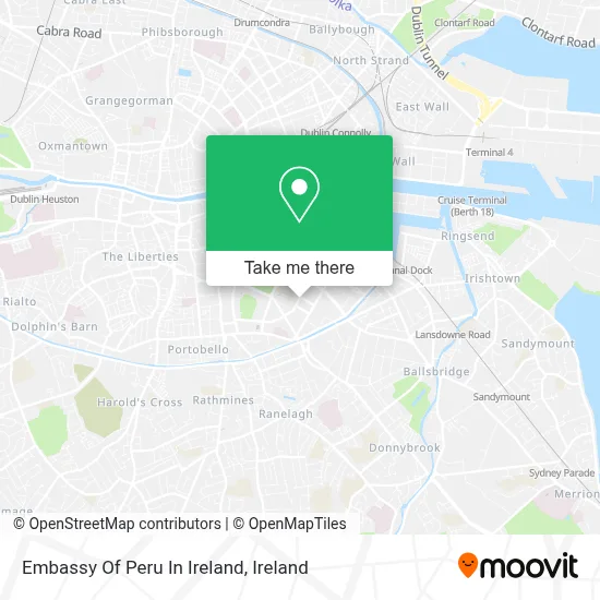 Embassy Of Peru In Ireland map