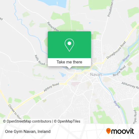 One Gym Navan map