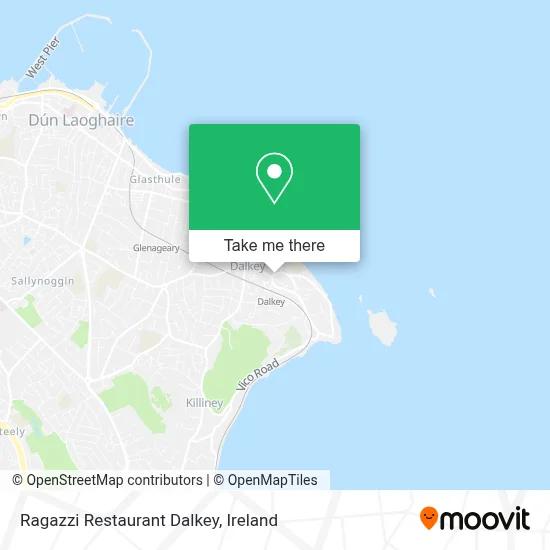 Ragazzi Restaurant Dalkey map