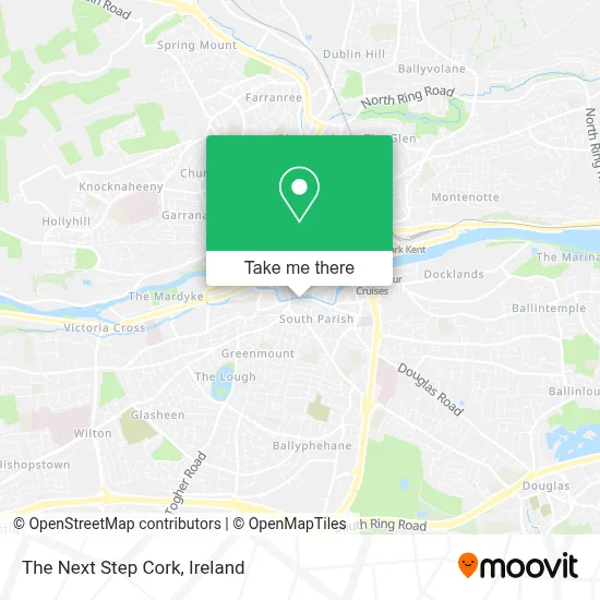 The Next Step Cork map